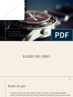 Radio de Giro y Momento Polar de Inercia