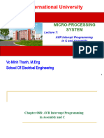 Lecture 7 - AVR Interrupt Programming