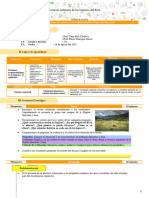 5.2. Sesión 9 - Conocemos Las Riquezas de Las 8 Regiones Naturales Región Quechua y Suni