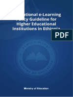 Institutional E-Learning Policy Guideline