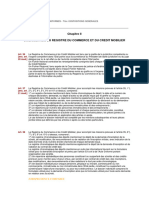 Chapitre II Organisation Du Registre Du Commerce Et Du Credit Mobilier