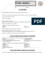 Fiche Métier TYPE