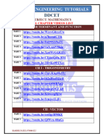 Mathematics All Chapter Videos Link