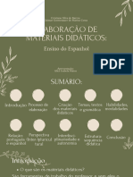 Elaboração de Materiais Didáticos - Ensino de Espanhol