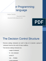 Decision Control Structure