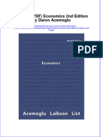 Ebook Original PDF Economics 2Nd Edition by Daron Acemoglu All Chapter PDF Docx Kindle