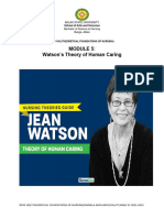 NCM 100-Module 5 - Jean Watson-Human Caring