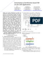 Design and Implementation of Arithmetic Based FIR Filter 27-28 2023