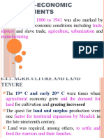 Internal Developments and External Relations of Ethiopia and The Horn, 1800-1941