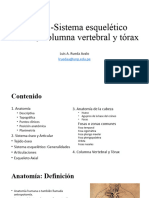 Clase 1.-Sistema Esquelético Cráneo, Columna Vertebral y Tórax