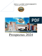 Shah Abdul Latif University Prospectus-2024