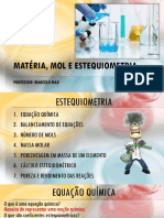 Matéria, Mol E Estequiometria: Professor: Marcelo Max