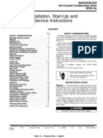 Installation, Start-Up and Service Instructions: 38AKS028-044 Air-Cooled Condensing Units 50/60 HZ