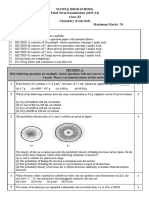 Grade XI - Final Term - CHEMISTRY - 2023-24