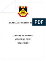 Jadual Bertugas Mingguan Guru Sesi 2024 - 2025