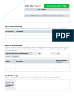 IC Simple Project Scope Statement 10632 PDF