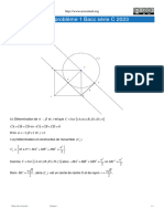 Corrig� probl鑝e 1 Bacc s閞ie C 2023