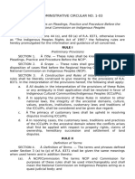 Rules On Pleadings, Practice and Procedure Before The National Commission On Indigenous Peoples