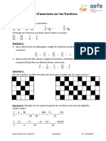 Série d&#039 Exercices Fractions - Partie 1 - Février 2024