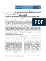 Factors Associated With Malaria in Pregnancy Among Women Attending Fort Portal Regional Referral Hospital in Fort Portal City, Western Uganda