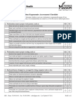 Workstation Ergonomics Assessment Checklist