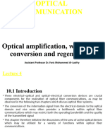 Optical Amplification, Wavelength Conversion and Regeneration