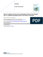 1C - Rarity in Antpittas - Territory Size and Population Density of Five Grallaria