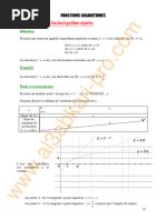 Cours Fonctions Logarithmes