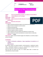 Química Redox 3er. Curso Plan Específico