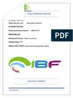 Internship Finel Report MBA