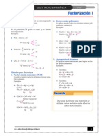 1° Sec. Factorización I