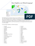 What Countries Have English As An Official Language Aikojf