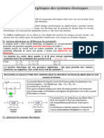 Aspects Énergétiques Des Systèmes Électriques