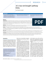 Implementation of A Was Not Brought' Pathway in Paediatric Dentistry