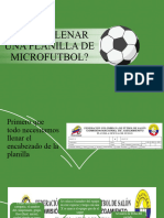 Como Llenar Una Planilla de Microfutbol