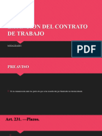 Extincion Del Contrato de Trabajo