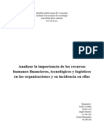 Informe Administracion de Empresas Recursos Humanos