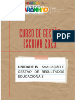 Material Didático - Unidade IV - Avaliação e Gestão de Resultados Educacionais