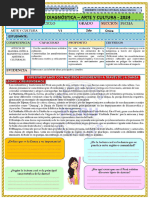 Evaluacion Diagnostica - 2do Grado-Arte y Cultura