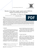 2001-IKET-Kinetics of Gas Phase Oxygen Control System (OCS) For Stagnant and Flowing Pb-Bi Systems