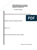 Teorias Del Desarrollo y Aprendizaje (Reporte)