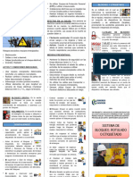 Triptico Sistema de Bloqueo, Rotulado o Etiquetado