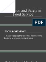 TLE 9 Sanitation and Safety in Food Service