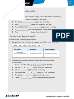 Past Simple - Regular Irregular Verbs