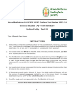 Test-1-Polity - Questions (AIM)