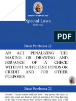 Special Laws