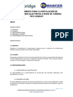 Procedimiento Instalación Canalizaciones Electricas A Base de Tubo Imc Emt