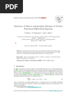 Existence of Almost Automorphic Solutions of Neutral Functional Differential Equation