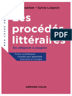 Les Procédés Littéraires. de Allégorie À Zeugme-2018