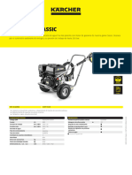 HD 9/25 G Classic: Características Técnicas Equipamiento